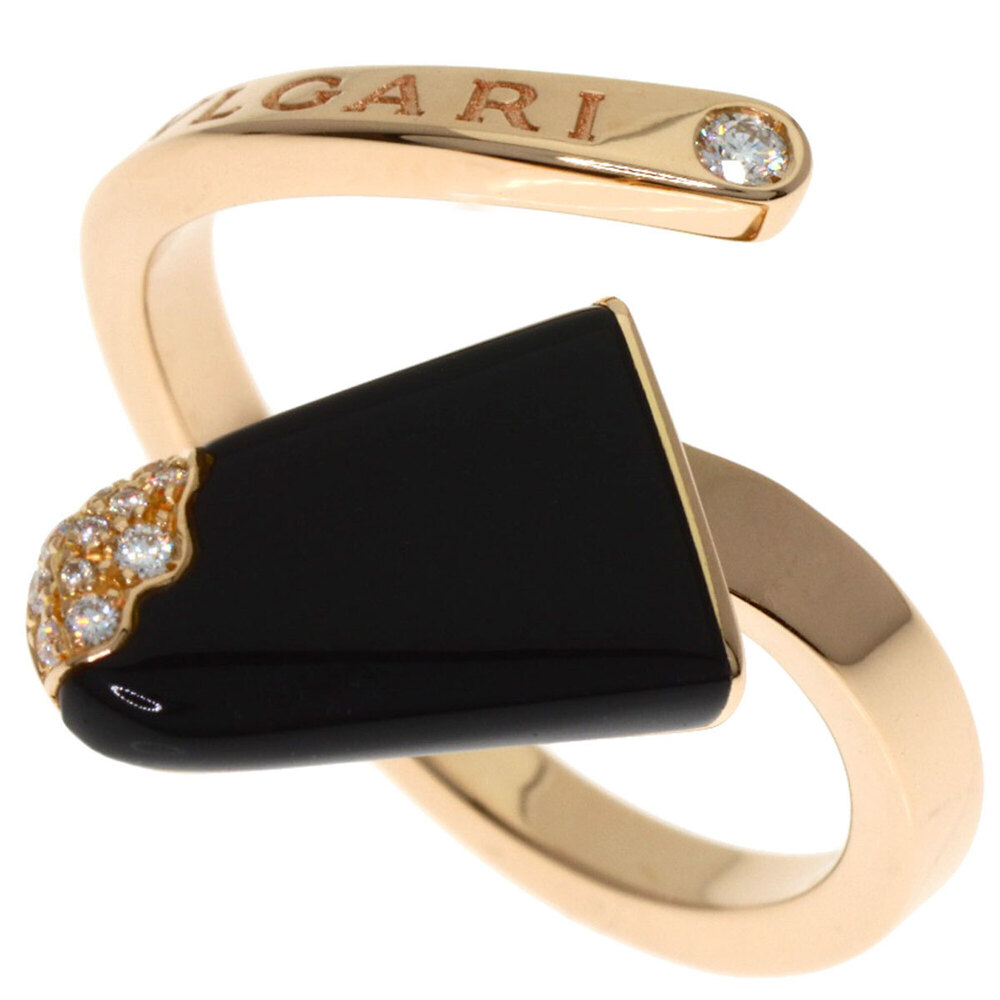 BVLGARI 18k Gold Diamond Ring #54